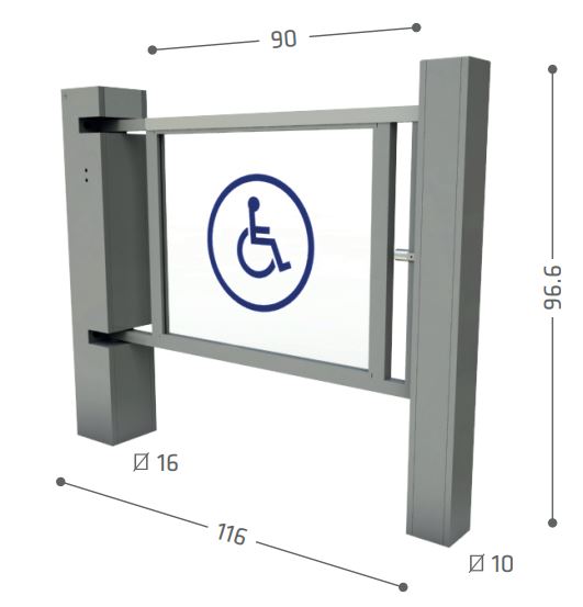 Puerta Bidireccional Discapacitados – INDUCROM – www.2tec.cl Puerta Bidireccional Mecánica 2Tec Sistemas www.2tec.cl
